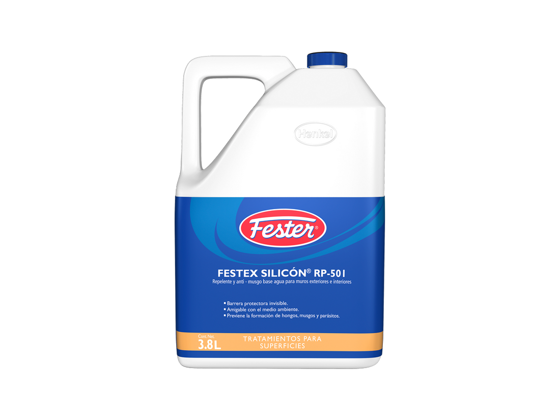 Envase de Festex Silicón RP-501 sellador de silicón. Aplicación de Festex Silicón RP-501 en juntas de baño. Superficie sellada con Festex Silicón RP-501. Detalle del sellador de silicón Festex Silicón RP-501. Protección contra la humedad con Festex Silicón RP-501.